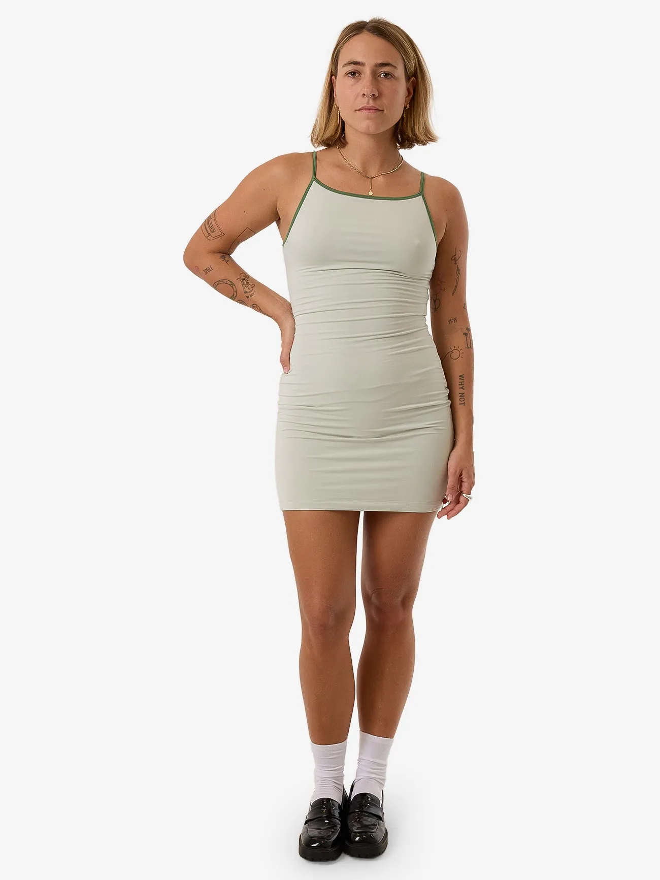 Jade Dress - Celadon Tint sold by Thrills