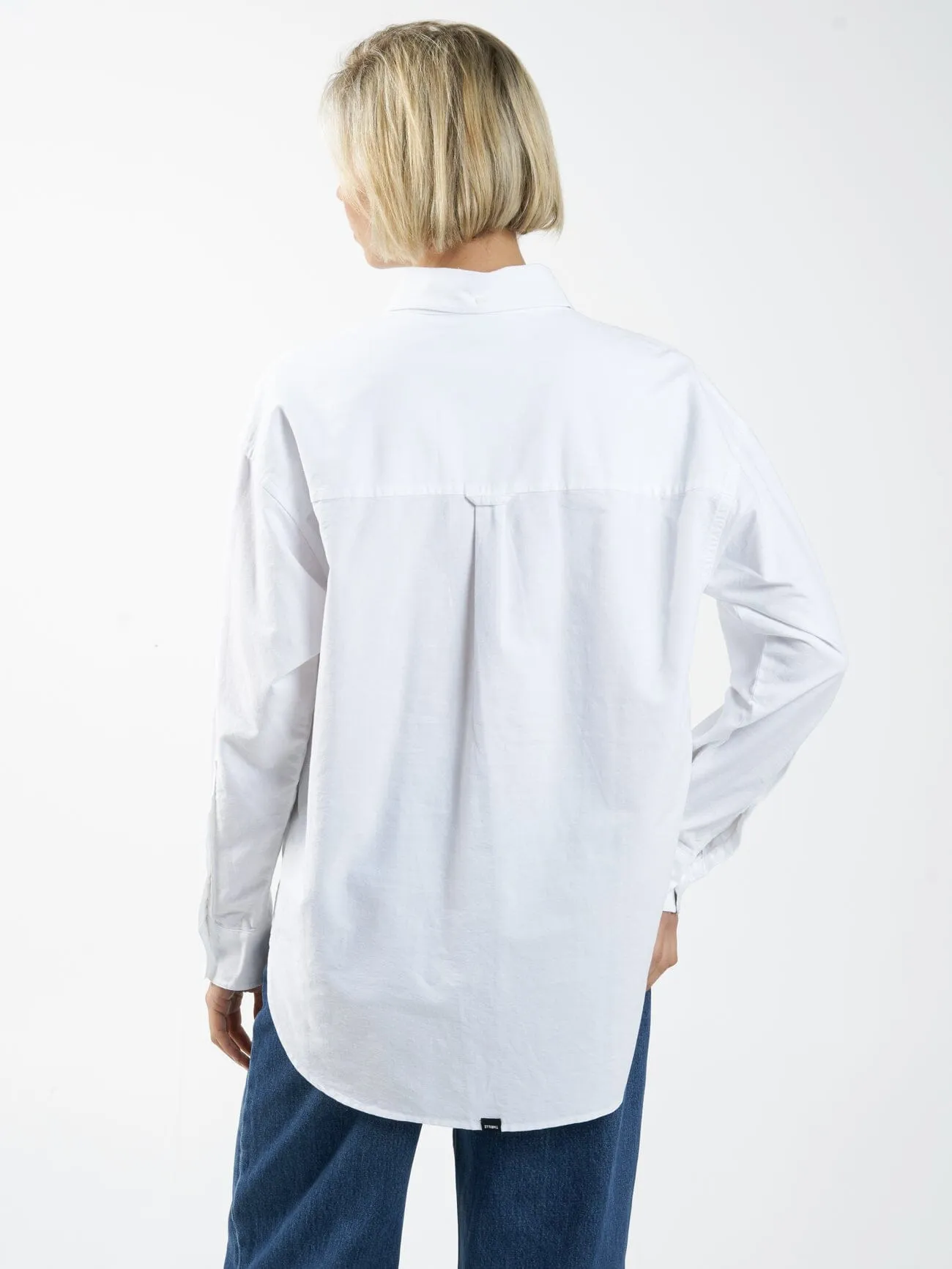 Maxwell Oxford Oversized Shirt - White sold by Thrills product image thumbnail 2