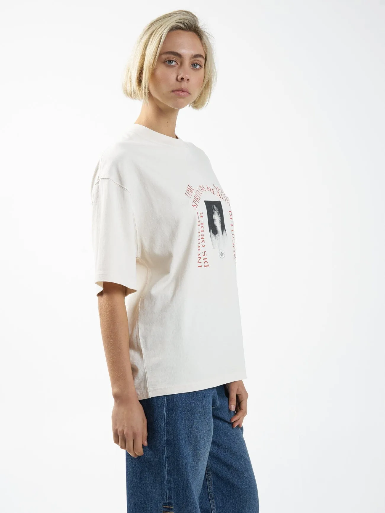 Healing Delusions Oversized Tee - Heritage White sold by Thrills product image thumbnail 4