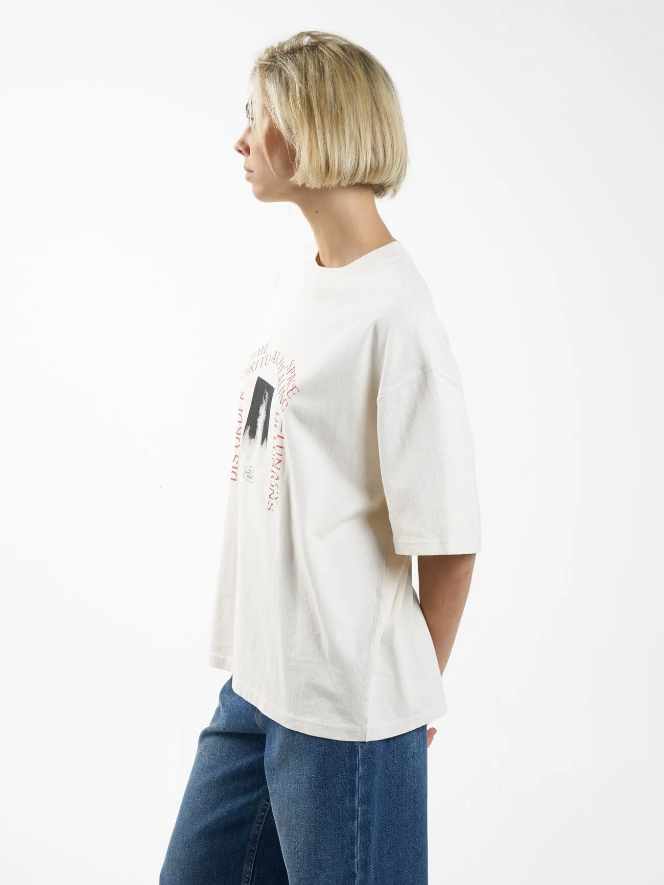 Healing Delusions Oversized Tee - Heritage White sold by Thrills product image thumbnail 3
