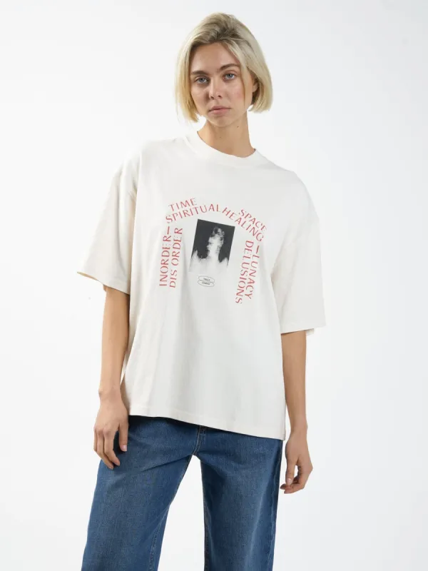 Healing Delusions Oversized Tee - Heritage White sold by Thrills