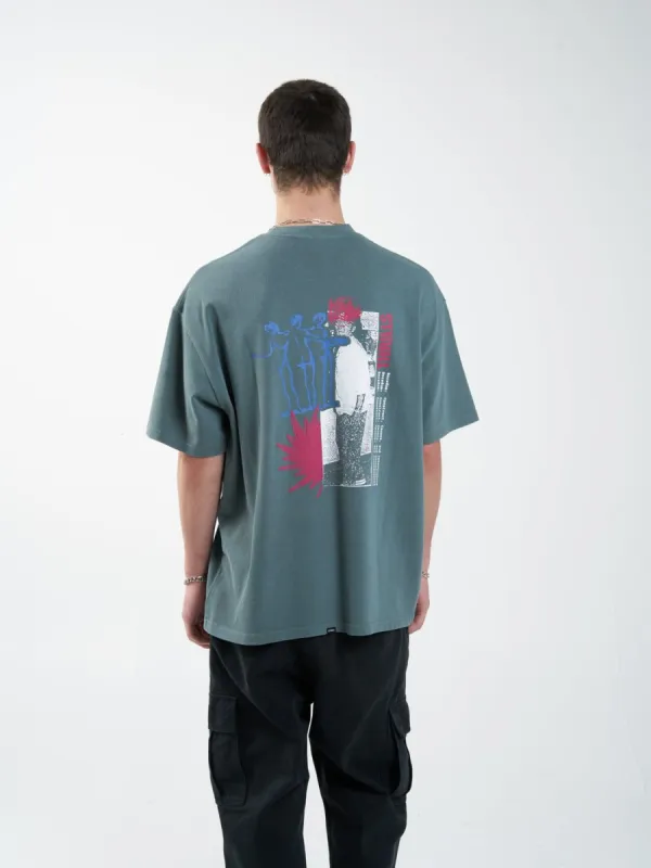 Distortions Oversized Fit Tee - Scrubs Green sold by Thrills