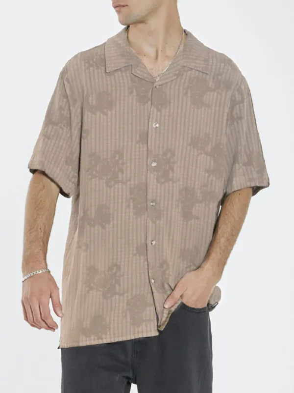 Engineered For Happiness Bowling Shirt - Desert sold by Thrills
