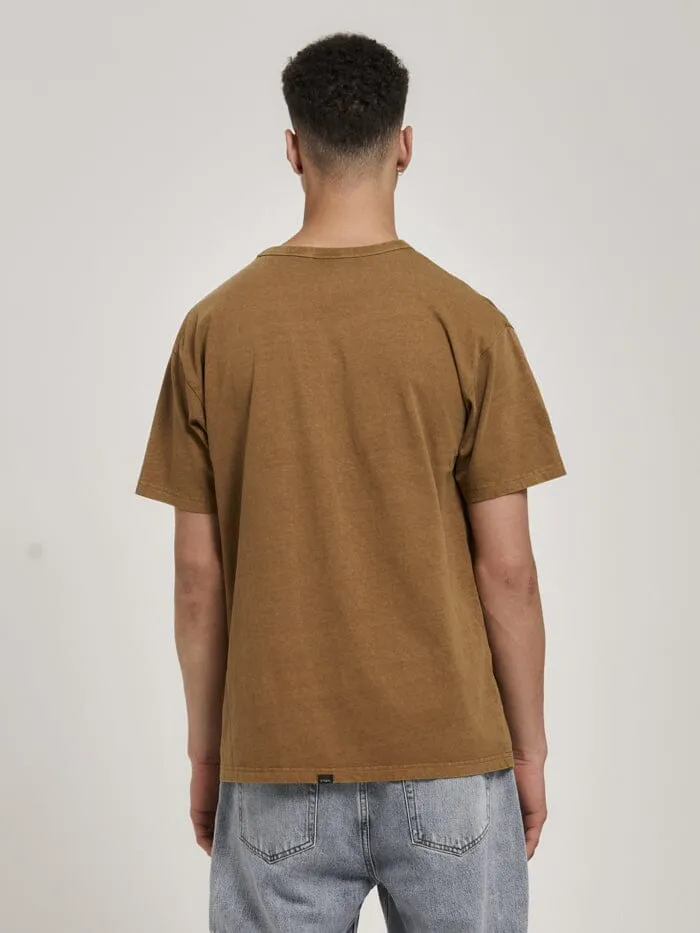 Thrills Workwear Embro Box Fit Tee - Tobacco sold by Thrills product image thumbnail 2