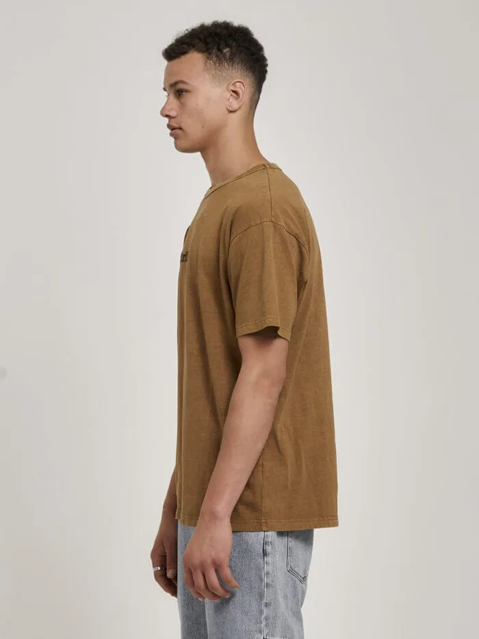 Thrills Workwear Embro Box Fit Tee - Tobacco sold by Thrills product image thumbnail 3