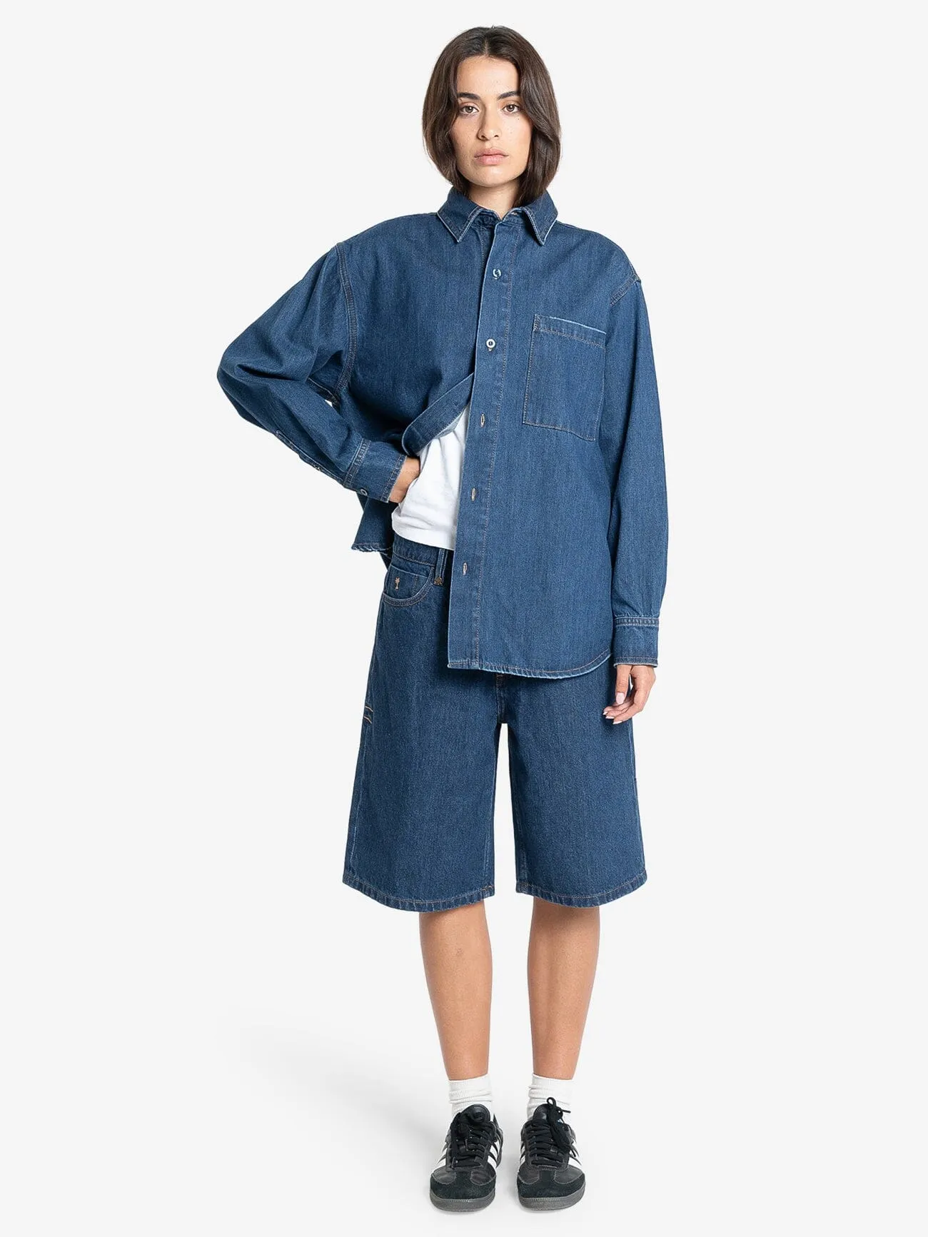 Austin Denim Shirt - Double Indigo Rinse sold by Thrills product image thumbnail 5