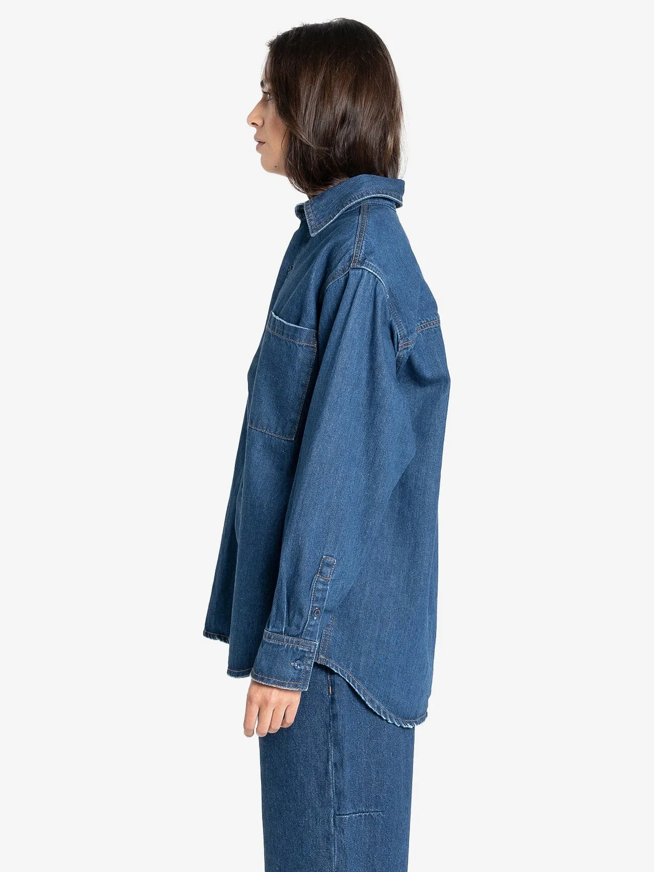 Austin Denim Shirt - Double Indigo Rinse sold by Thrills product image thumbnail 2