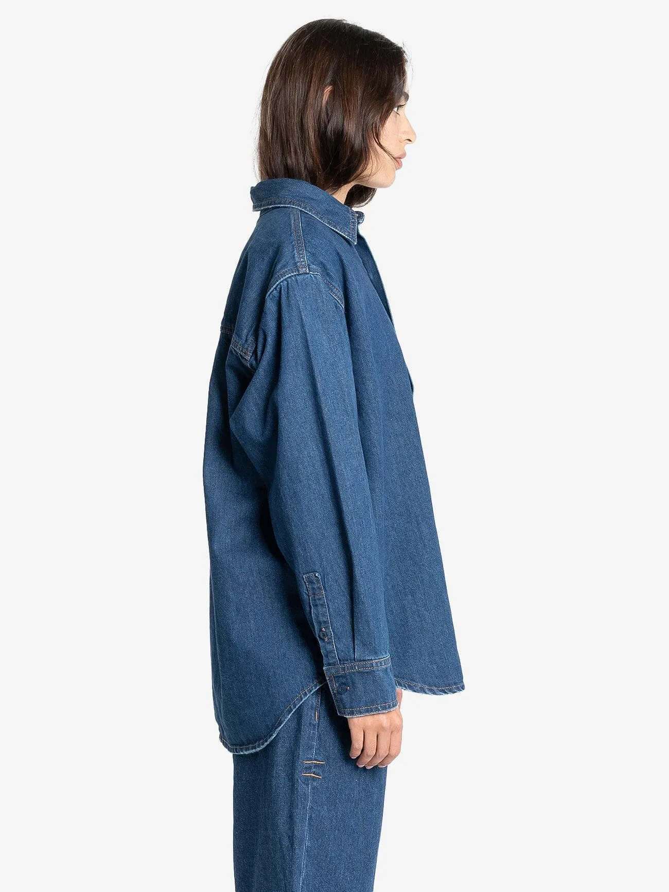Austin Denim Shirt - Double Indigo Rinse sold by Thrills product image thumbnail 4