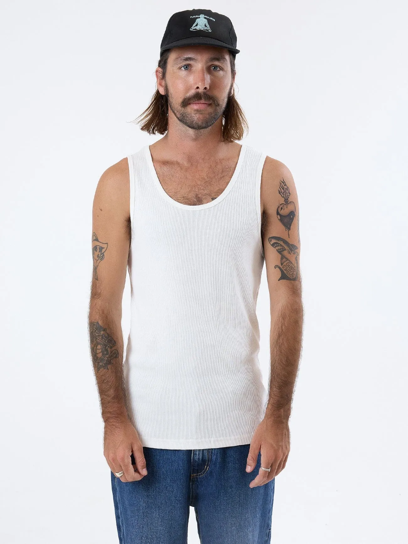 Endless Rib Tank - Dirty White sold by Thrills