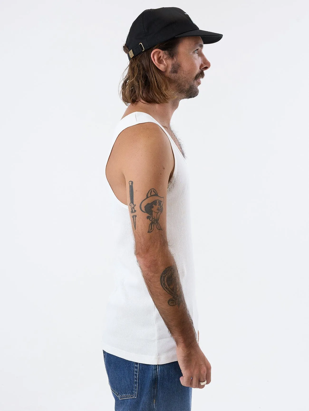 Endless Rib Tank - Dirty White sold by Thrills product image thumbnail 3