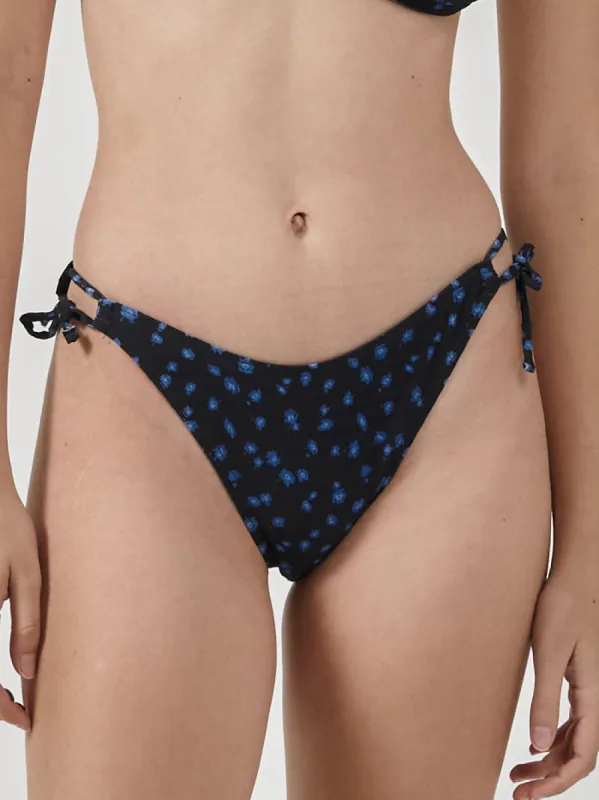 Romy String Bikini Bottom - Black sold by Thrills