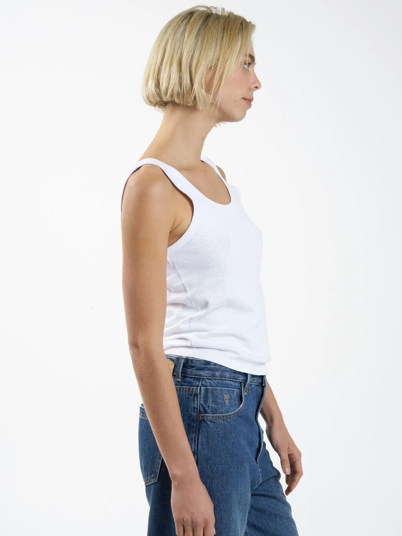 Hemp Classic Tank - White sold by Thrills product image thumbnail 3