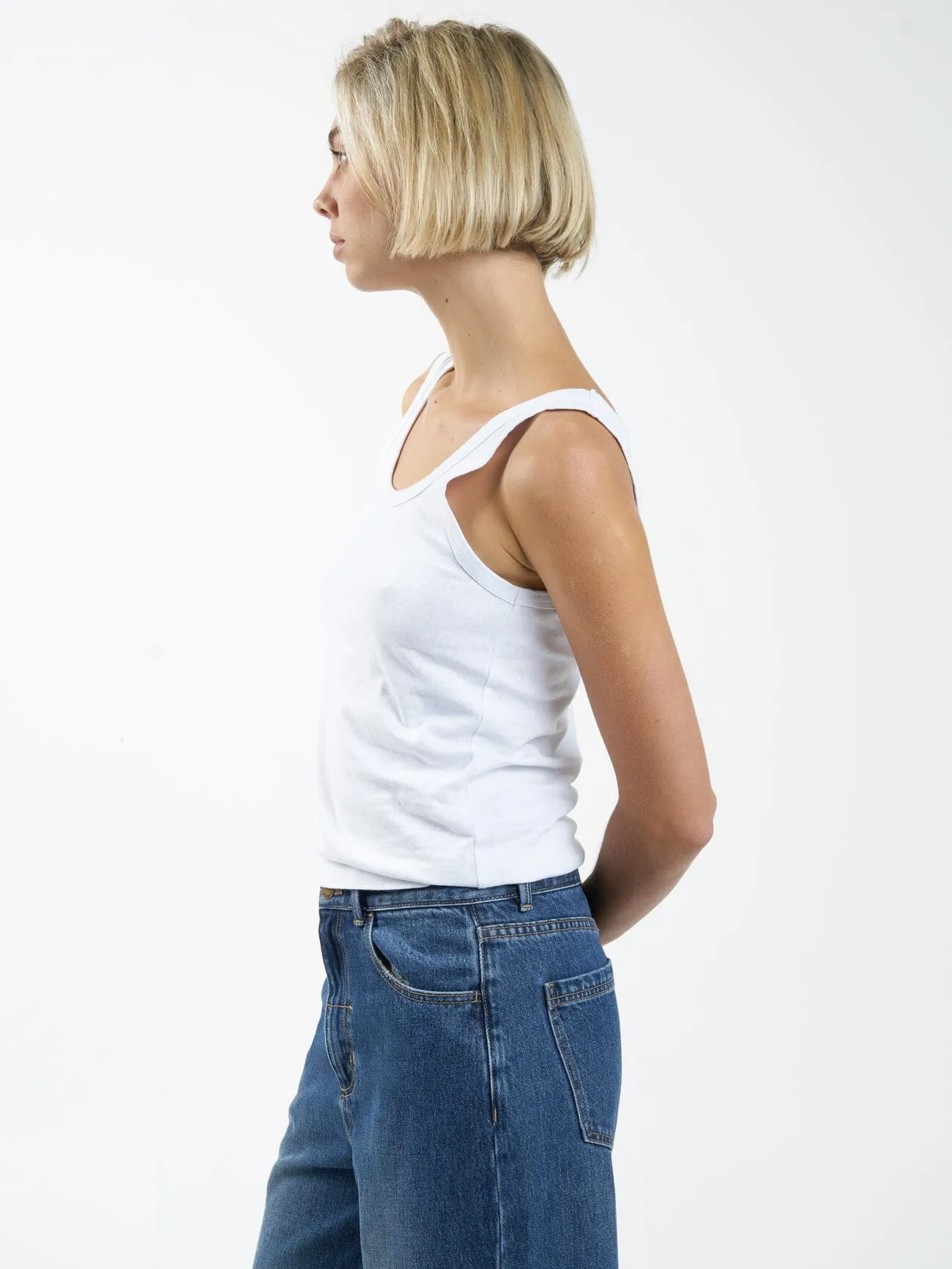 Hemp Classic Tank - White sold by Thrills product image thumbnail 2