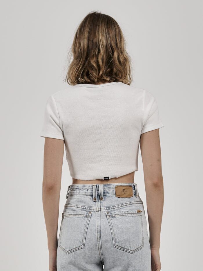 One For All Crop Baby Tee - Dirty White sold by Thrills product image thumbnail 2