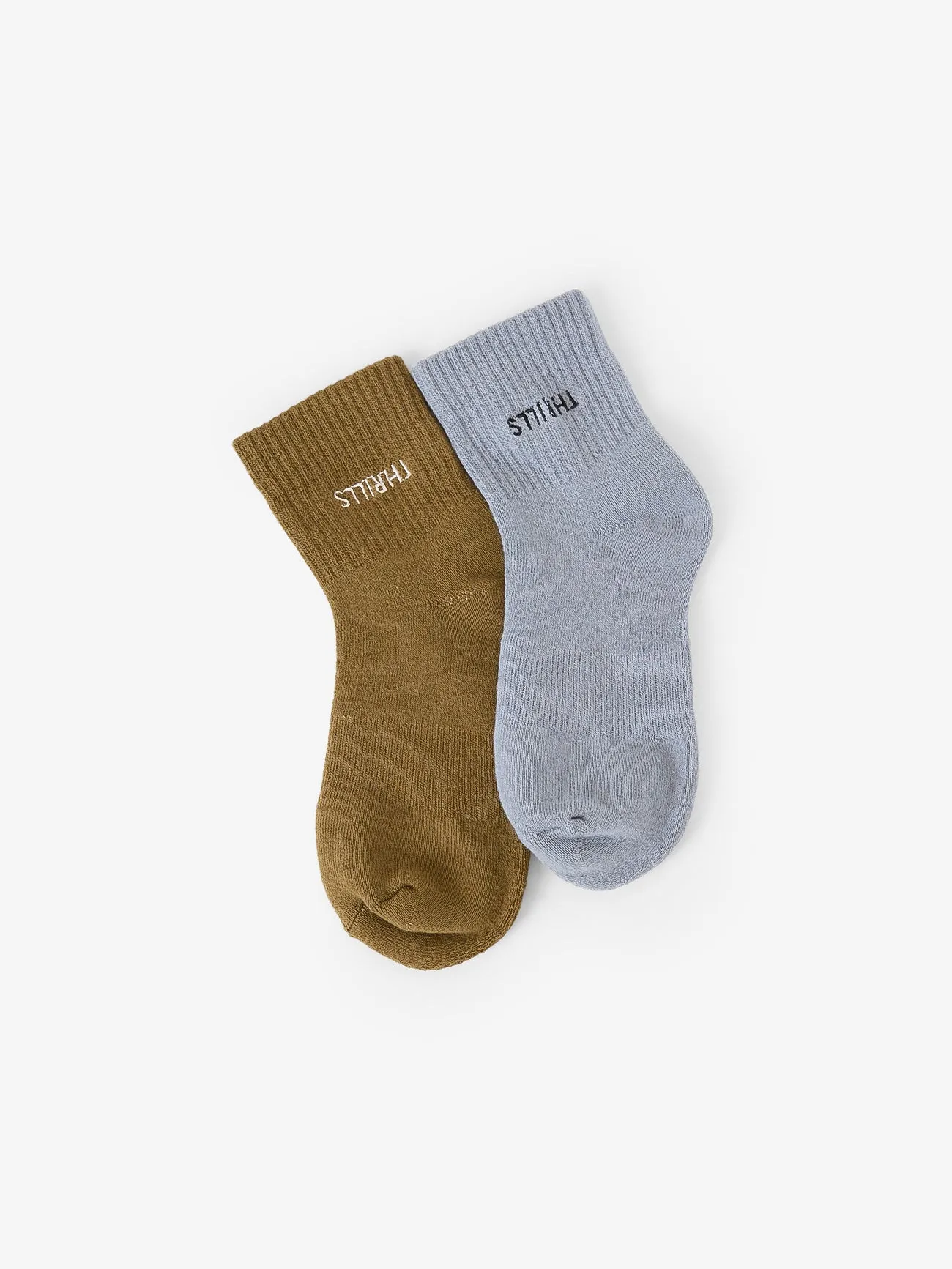 Minimal Thrills 2 Pack Sock - Iceberg - Tarmac sold by Thrills