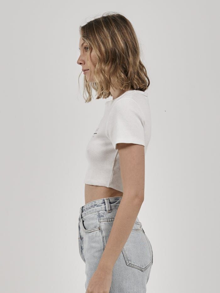 One For All Crop Baby Tee - Dirty White sold by Thrills product image thumbnail 3