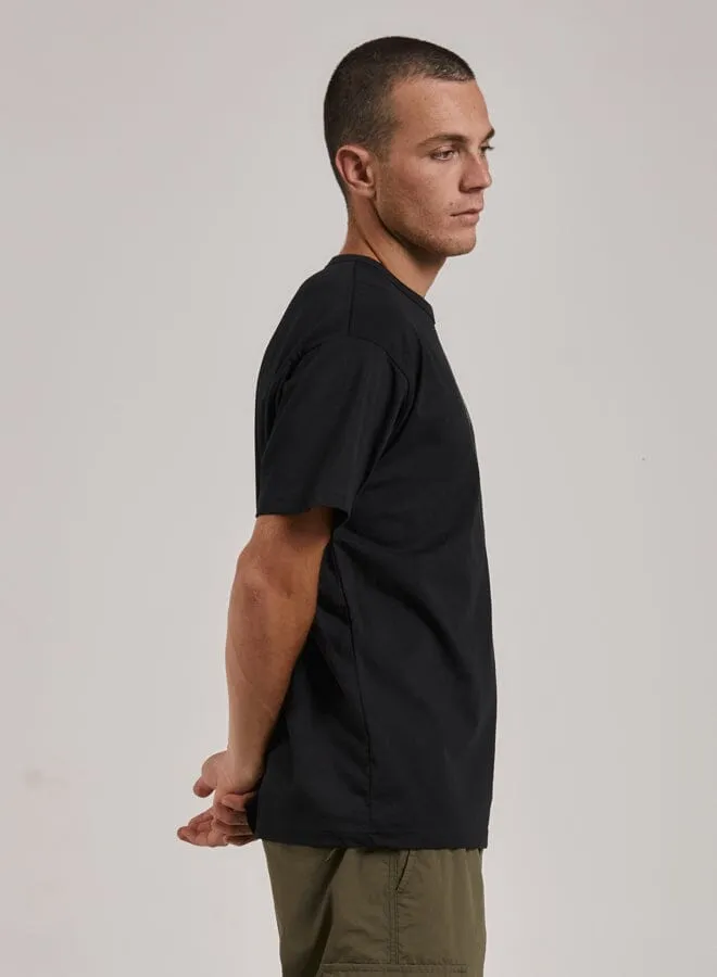 Reaction Box Fit Tee - Washed Black sold by Thrills product image thumbnail 4