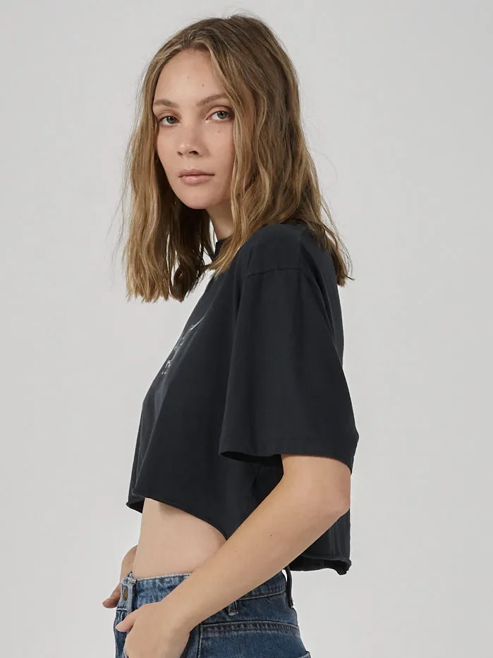 Iron Eagle Merch Super Crop Tee - Twilight Black sold by Thrills product image thumbnail 3