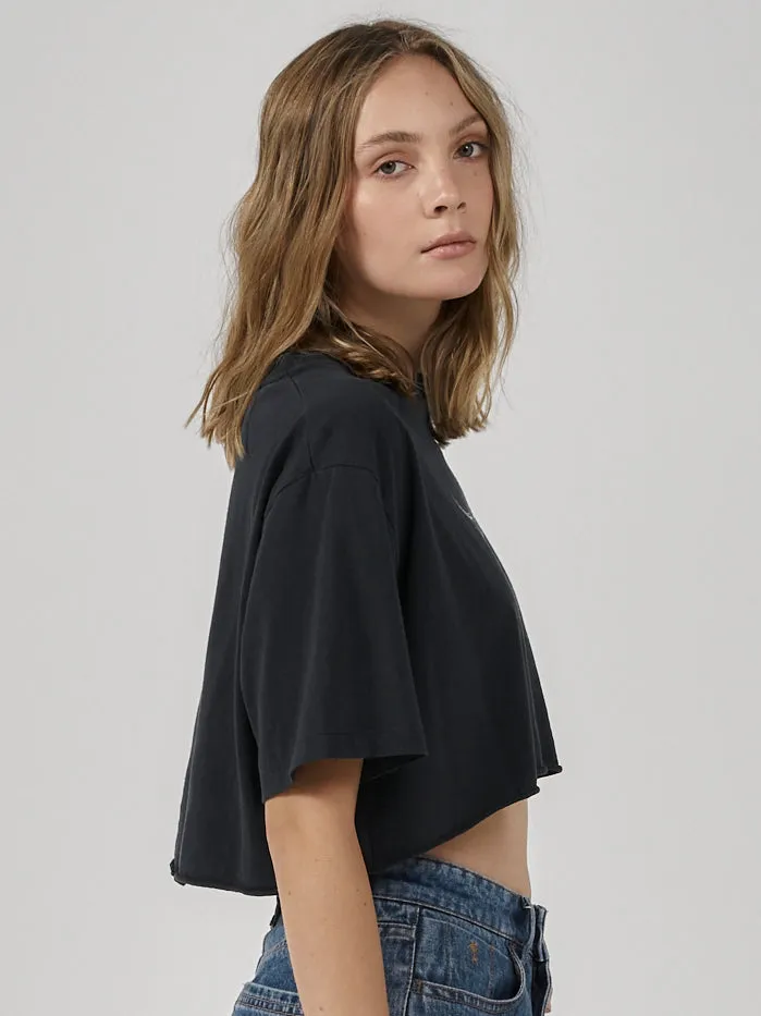 Iron Eagle Merch Super Crop Tee - Twilight Black sold by Thrills product image thumbnail 4