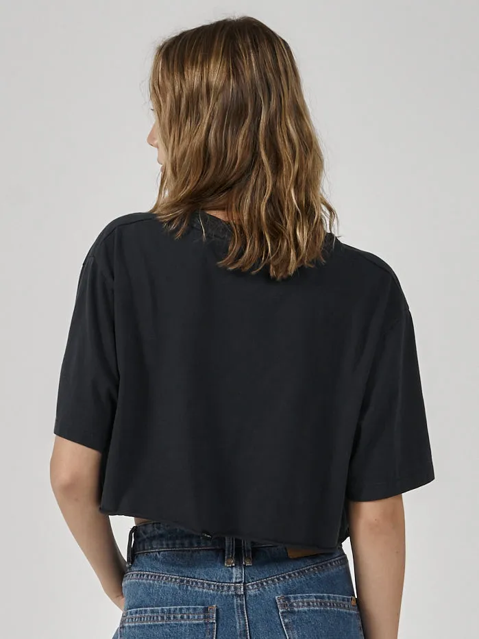 Iron Eagle Merch Super Crop Tee - Twilight Black sold by Thrills product image thumbnail 2