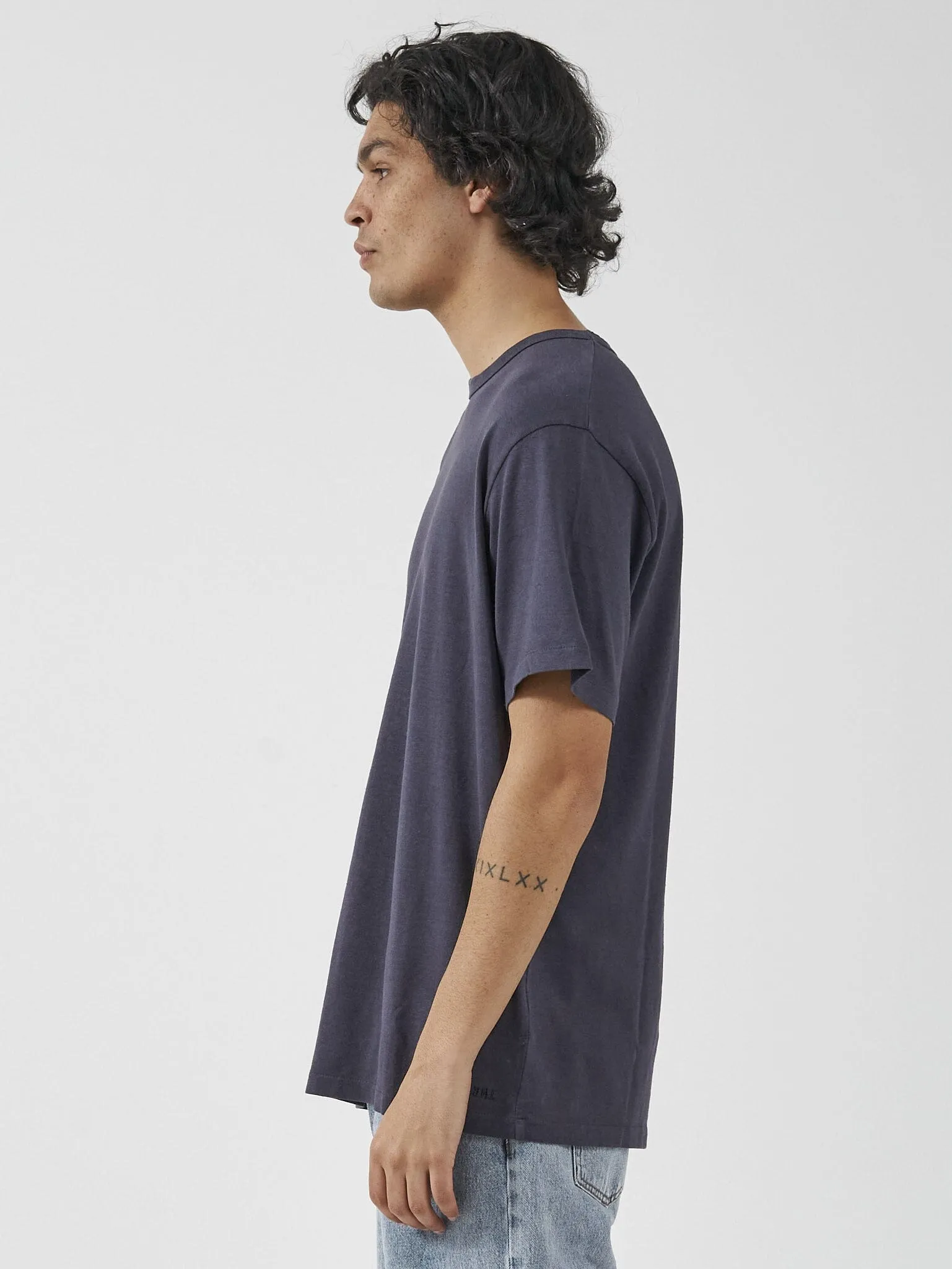Hemp Thrills Embro Merch Fit Tee - Marine Blue sold by Thrills product image thumbnail 3