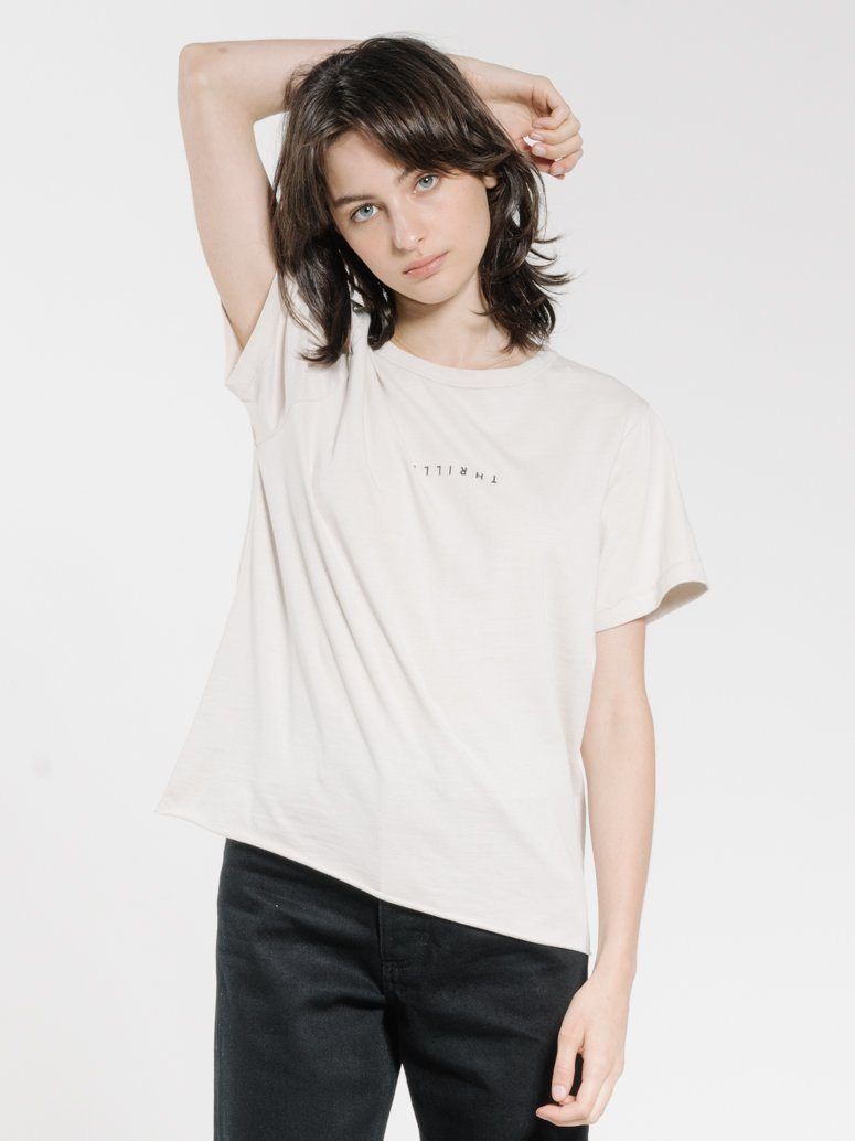 Minimal Thrills Relaxed Tee - Cement sold by Thrills