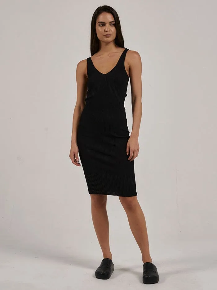 Silvia Knit Dress - Black sold by Thrills