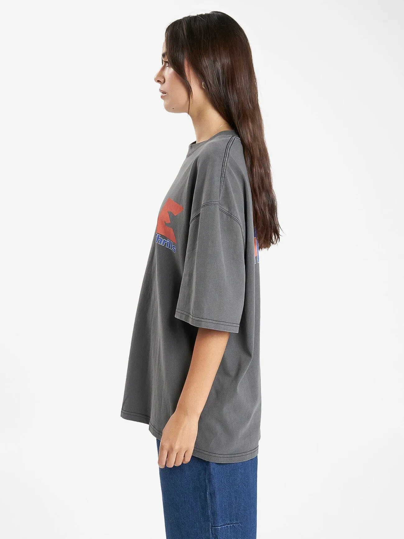 United Front Oversized Tee - Merch Black sold by Thrills product image thumbnail 3