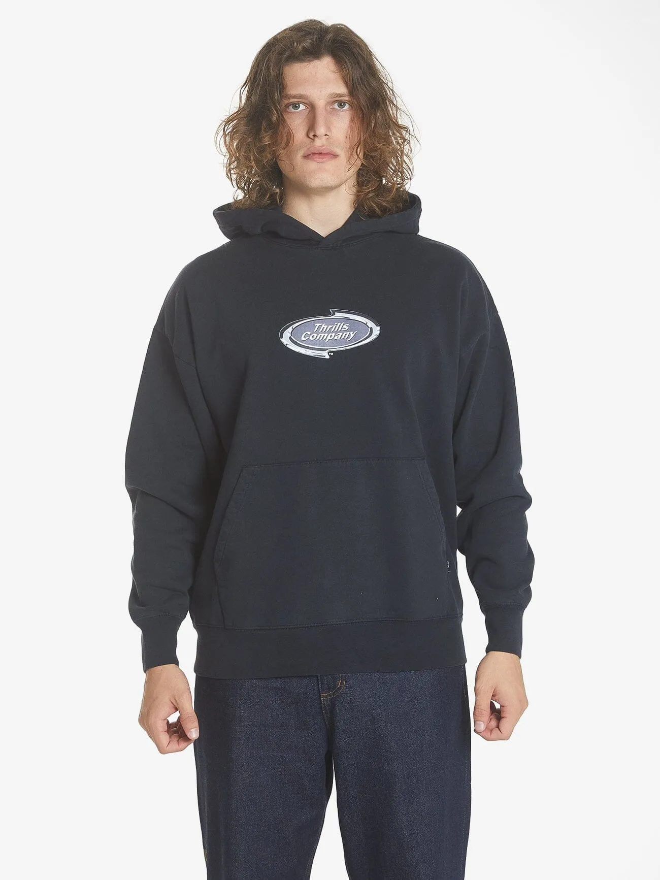 Throttle Slouch Pull On Hood - Twilight Black sold by Thrills