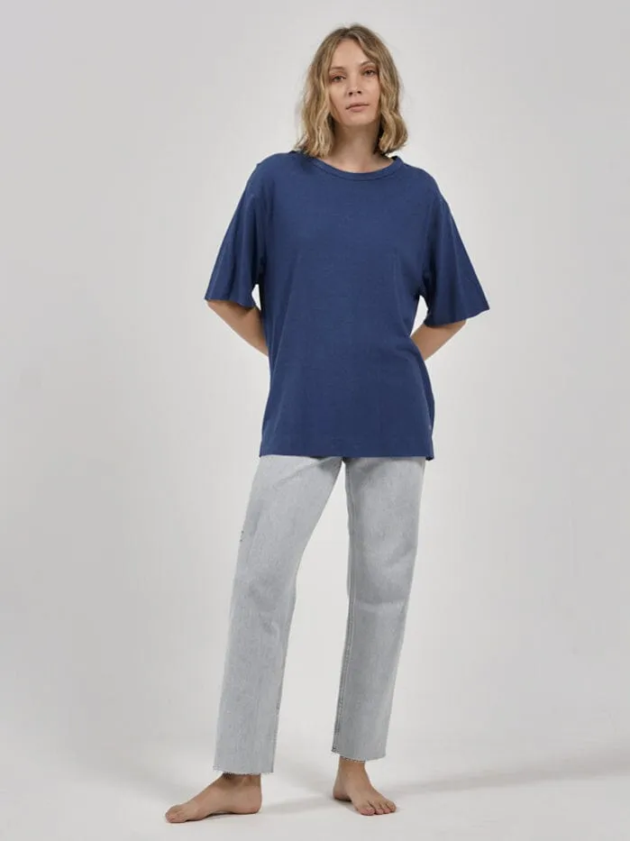 Hemp Lightweight Box Fit Tee - Botanical Blue sold by Thrills product image thumbnail 4