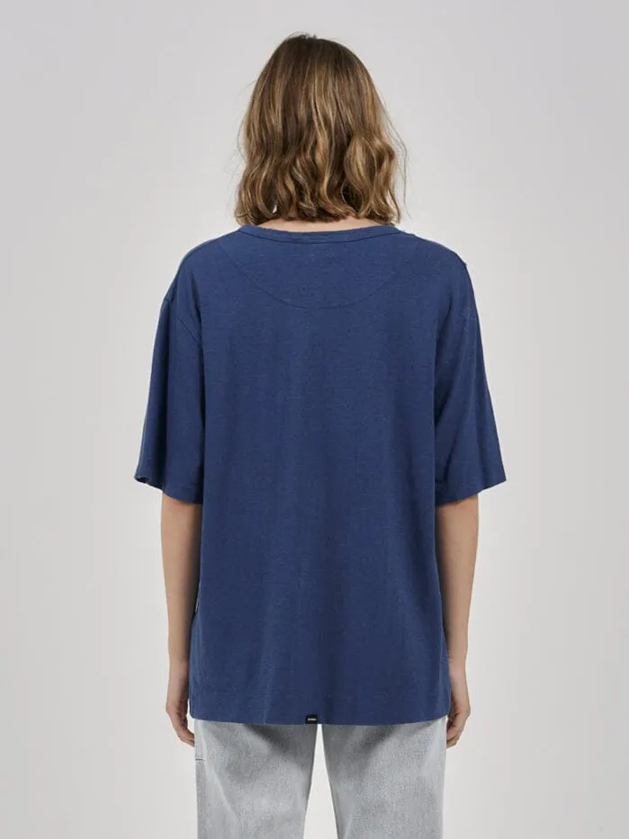 Hemp Lightweight Box Fit Tee - Botanical Blue sold by Thrills product image thumbnail 2