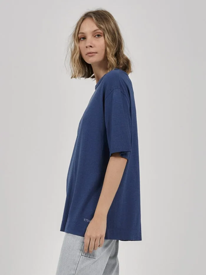 Hemp Lightweight Box Fit Tee - Botanical Blue sold by Thrills product image thumbnail 3