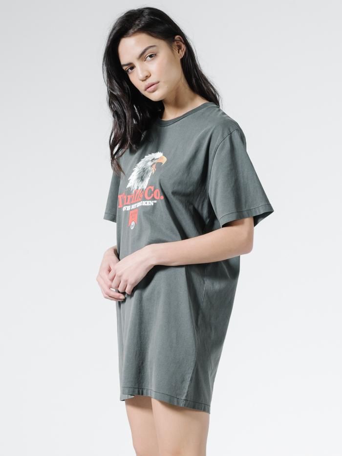 Talla Merch Fit Tee Dress - Merch Black sold by Thrills product image thumbnail 3