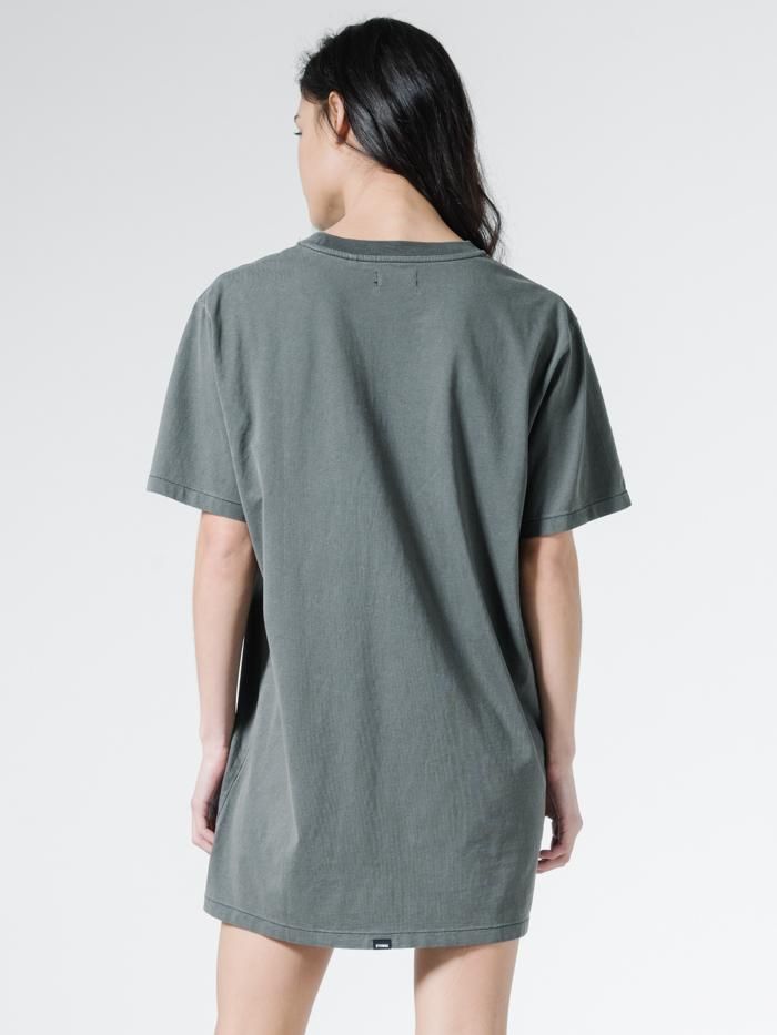 Talla Merch Fit Tee Dress - Merch Black sold by Thrills product image thumbnail 2