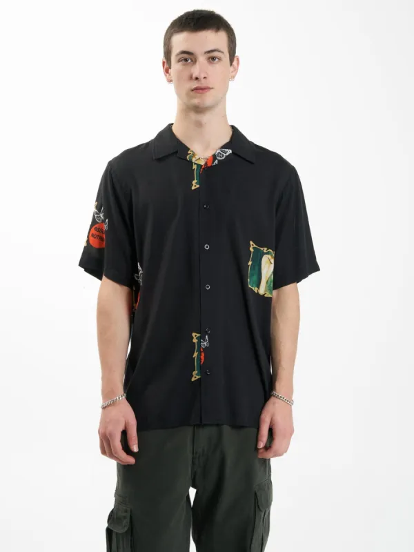 Dream Within a Dream Bowling Shirt - Black sold by Thrills