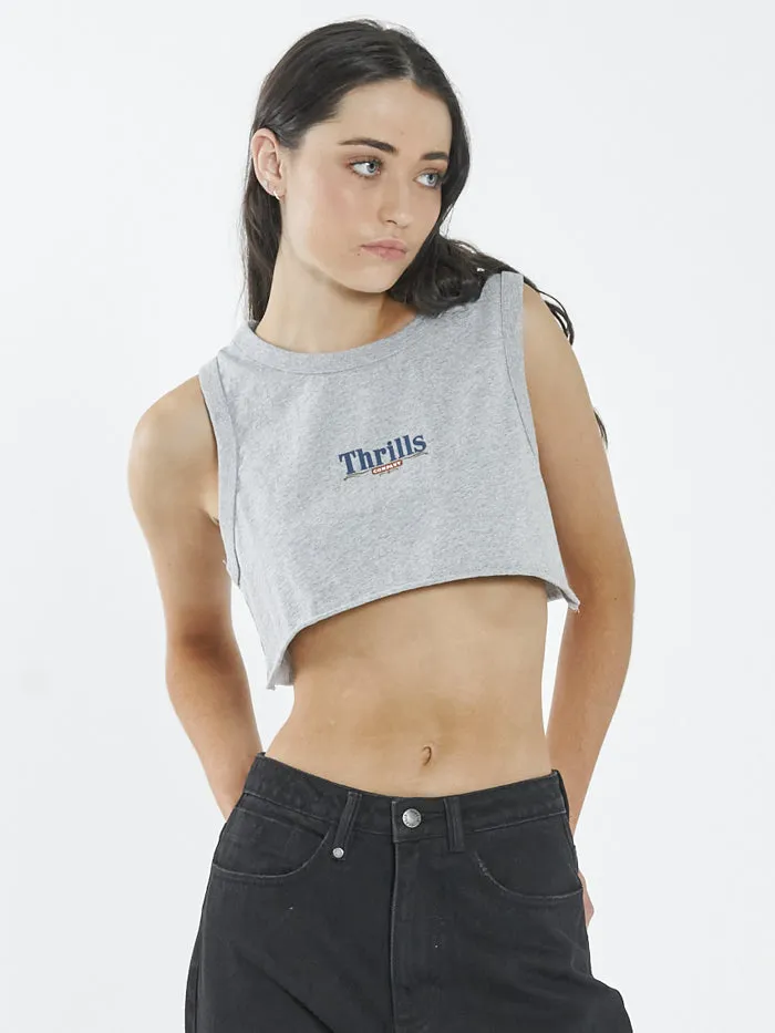 Roadhouse Super Crop Tank - Vintage Marle sold by Thrills product image thumbnail 4