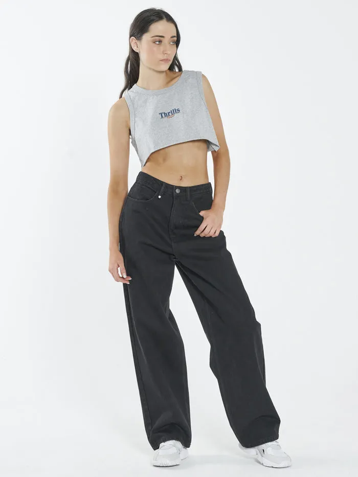 Roadhouse Super Crop Tank - Vintage Marle sold by Thrills product image thumbnail 3