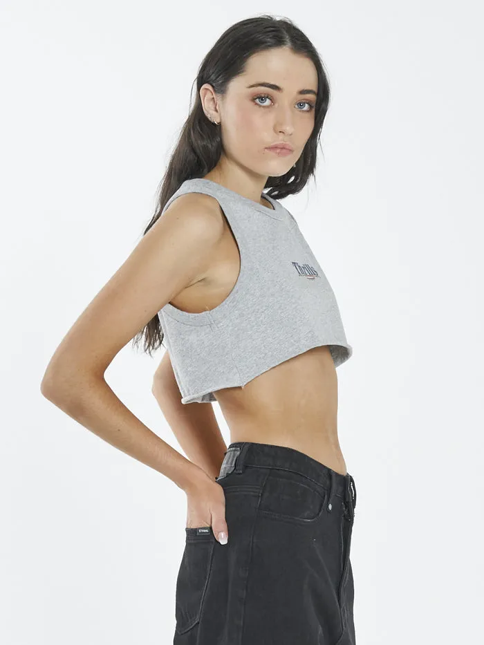 Roadhouse Super Crop Tank - Vintage Marle sold by Thrills product image thumbnail 5
