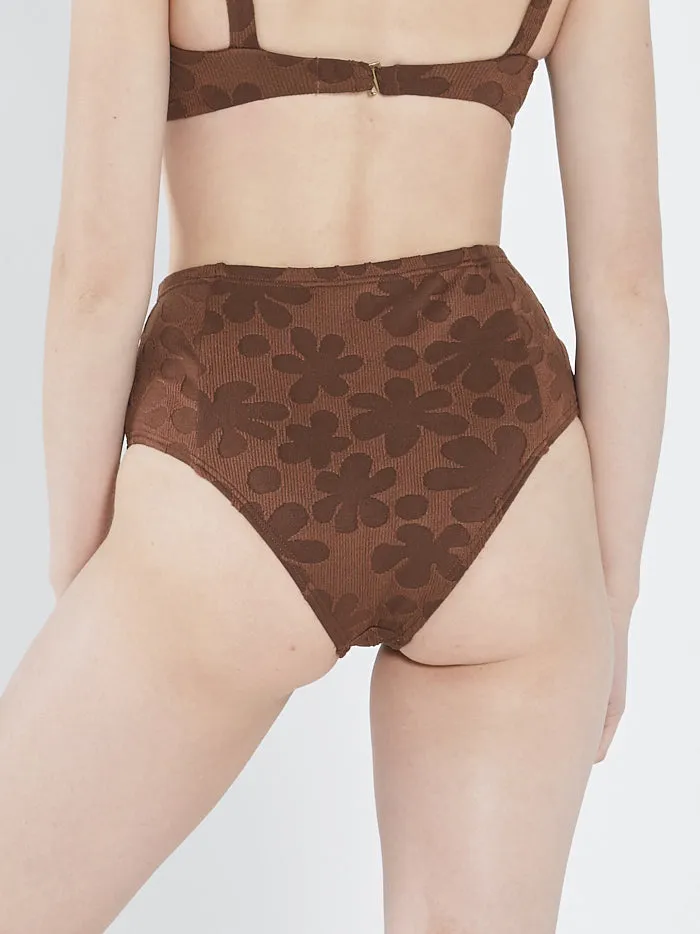 Layla High Waist Bikini Bottom - Washed Cocoa sold by Thrills product image thumbnail 2