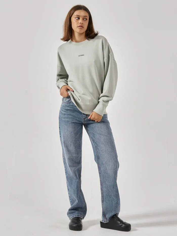 Minimal Thrills Slouch Crew - Sage Grey sold by Thrills product image thumbnail 5