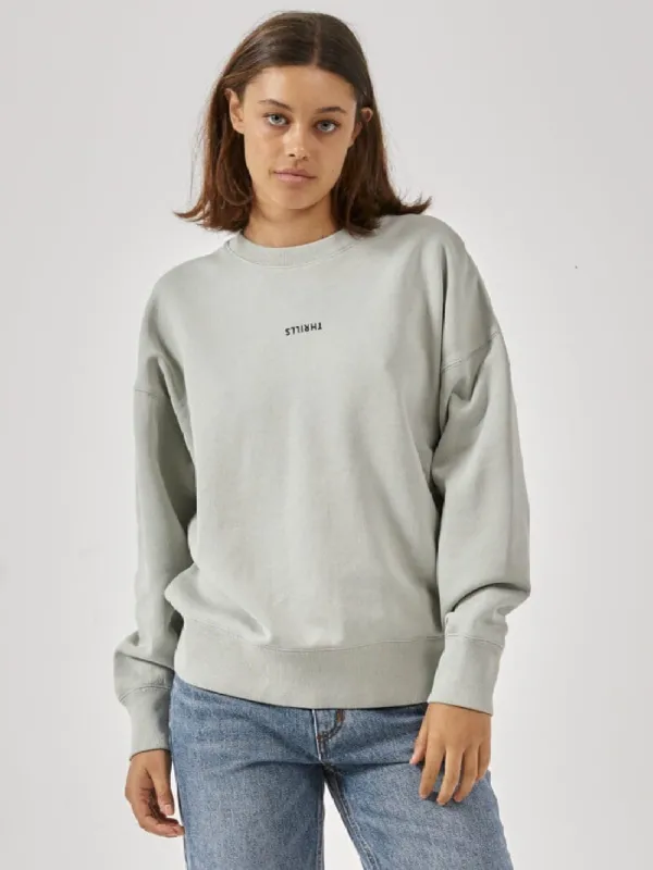 Minimal Thrills Slouch Crew - Sage Grey sold by Thrills