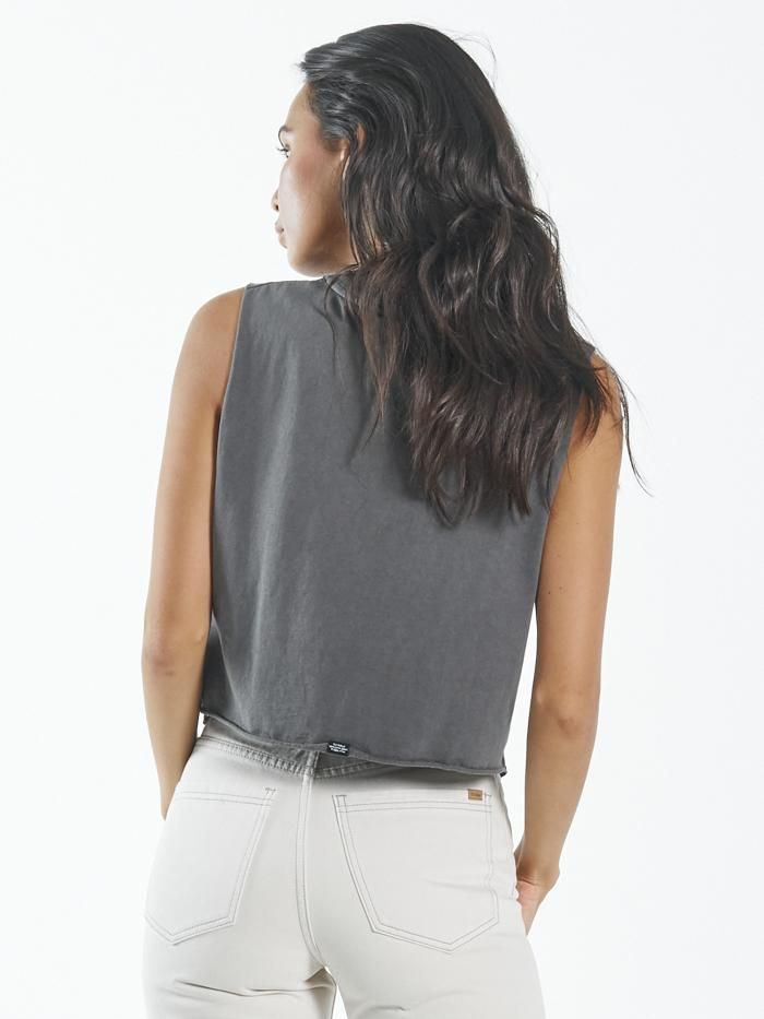 King Habits Crop Muscle - Merch Black sold by Thrills product image thumbnail 2