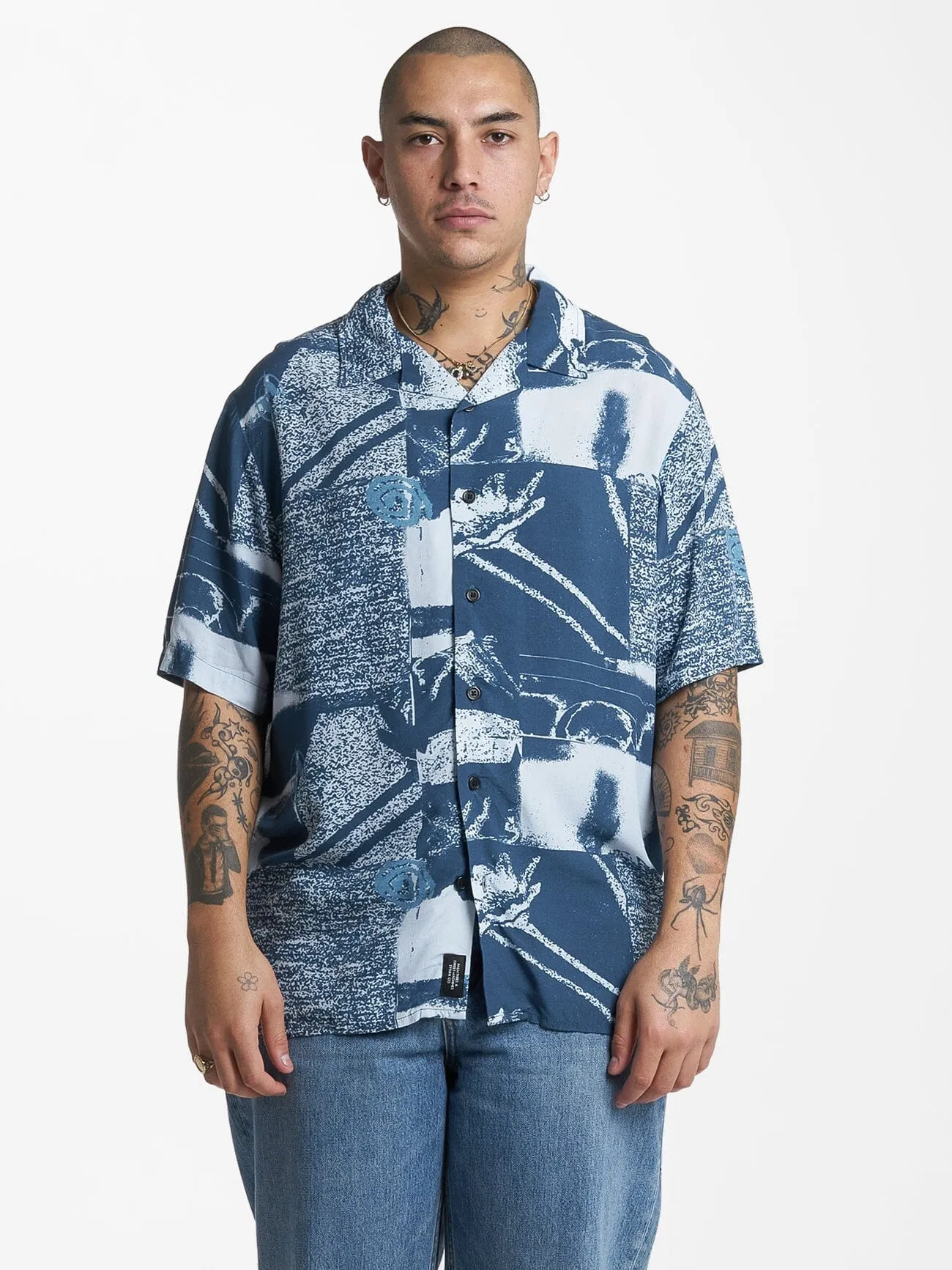 Alchemy Bowling Shirt - Blue sold by Thrills product image thumbnail 2