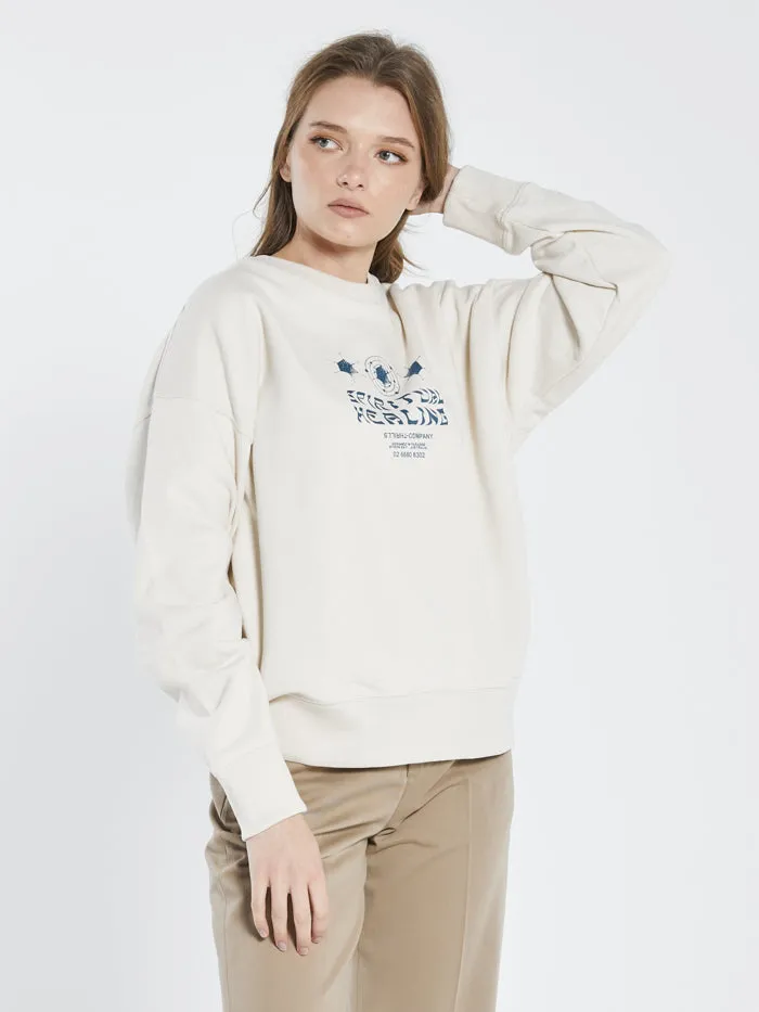 Spiritual Healing Slouch Crew - Unbleached sold by Thrills product image thumbnail 4