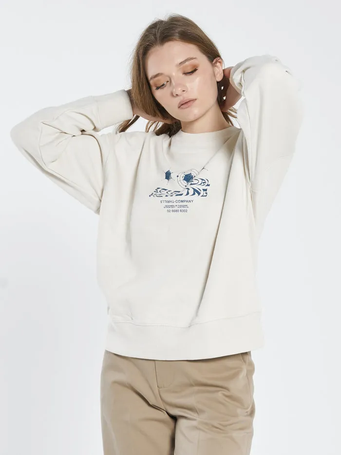 Spiritual Healing Slouch Crew - Unbleached sold by Thrills product image thumbnail 3