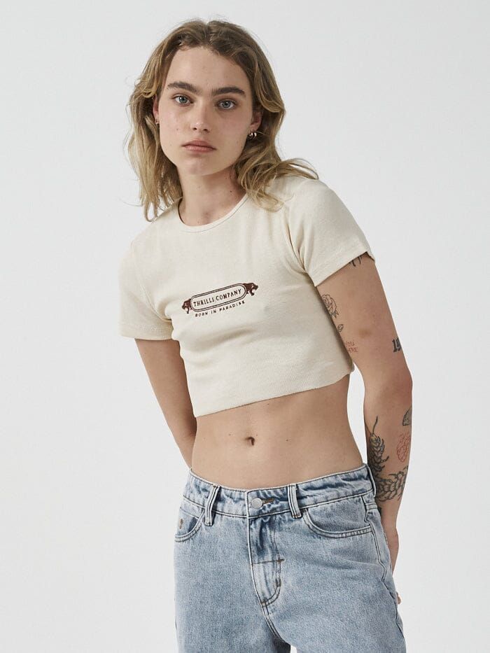 Foundation Baby Crop Tee - Unbleached sold by Thrills product image thumbnail 4