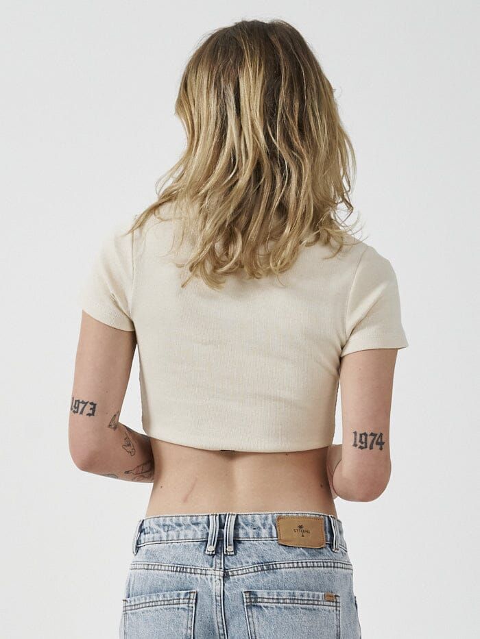 Foundation Baby Crop Tee - Unbleached sold by Thrills product image thumbnail 2