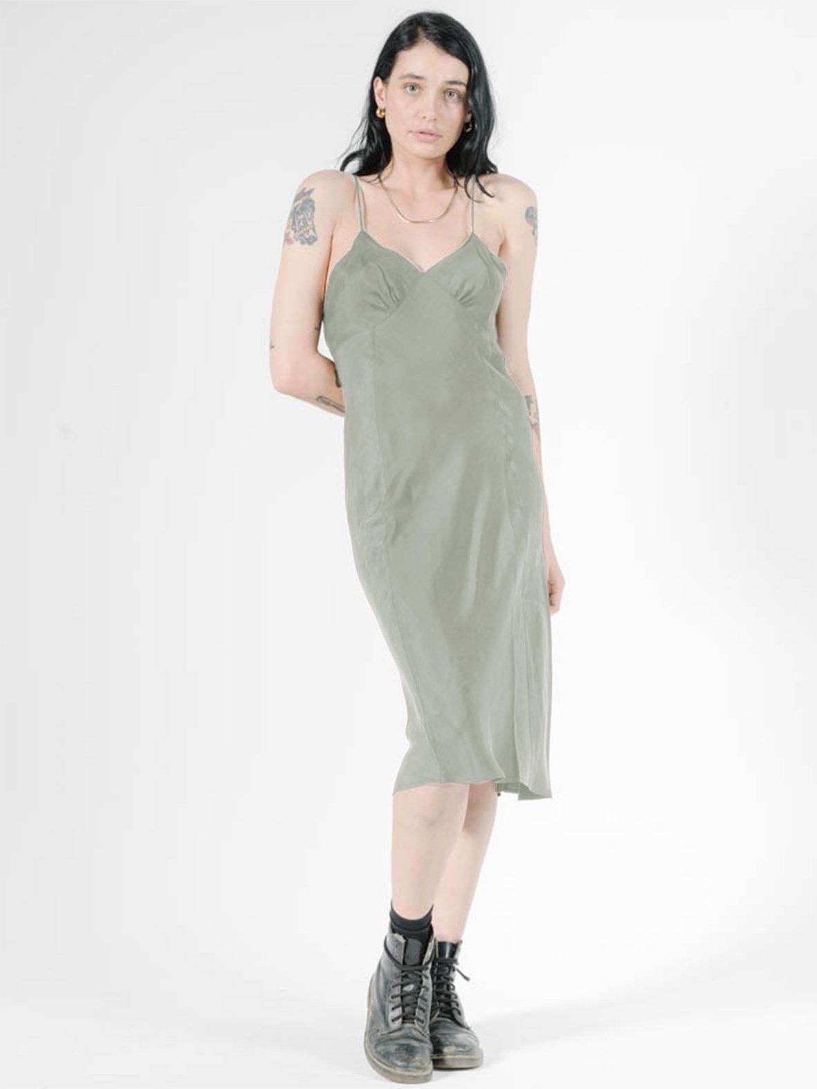 Chateau Slip Dress - Desert Sage sold by Thrills