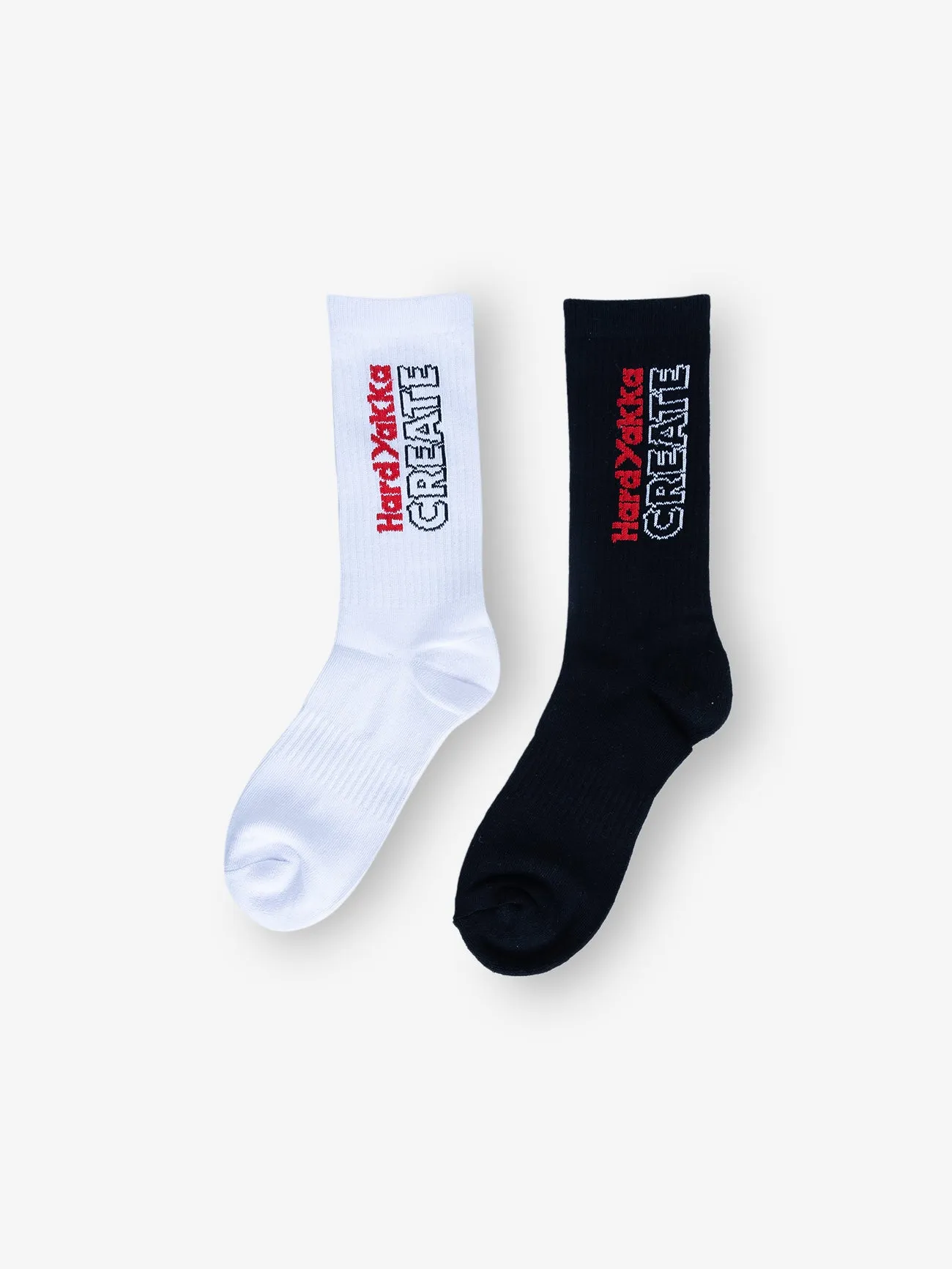 HYC 2 Pack Socks - Black/White sold by Thrills