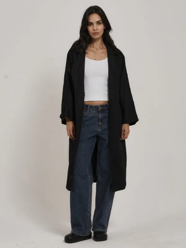 Discovery Trench Coat - Black sold by Thrills